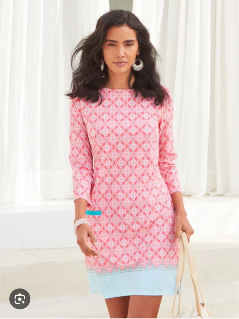 ⭐ Cabana Life Coral Tides Shift Dress XS